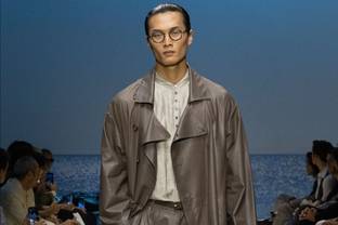 Mfw: Armani gioca con i contrasti e crea l'armonia