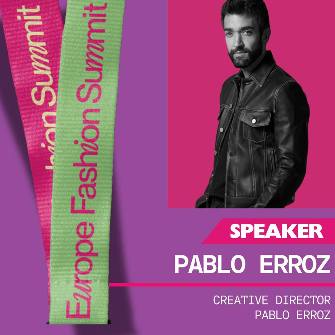 Presentación del diseñador Pablo Erroz como “speaker” de la segunda edición del EFS de 2024.