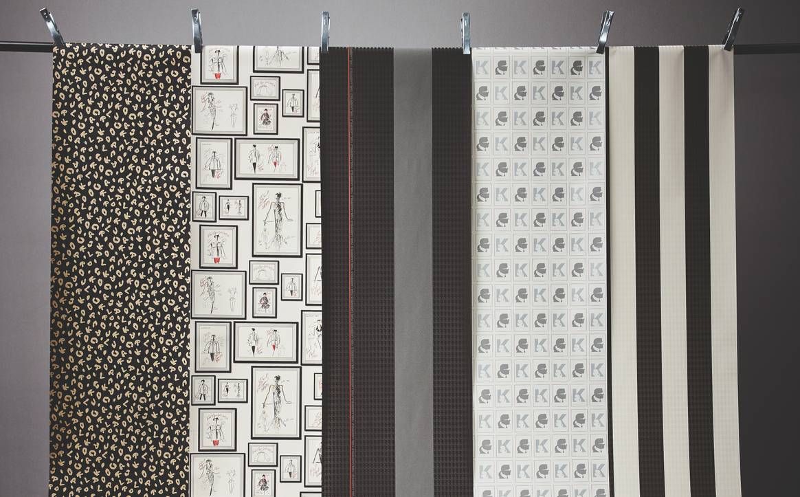 Karl Lagerfeld aan de muur: Merk lanceert behang met schetsen van de wijlen ontwerper