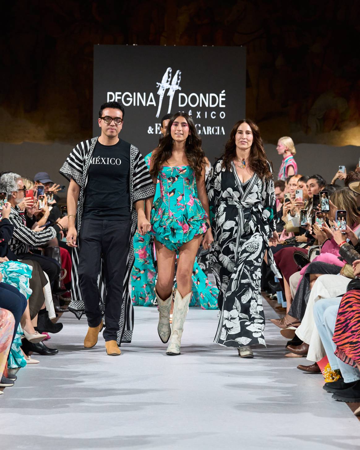 Regina Dondé, Malka Derechin y Enrique GarcíaCredits: Global Fashion Collective