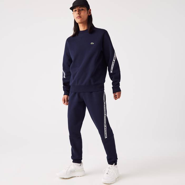 Herren Lacoste trainingshose mit bedruckten Streifen | Lacoste