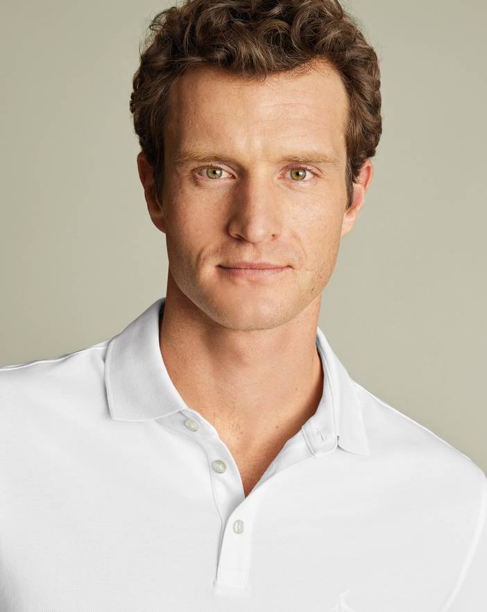 Men's Charles Tyrwhitt Long Sleeve Pique Polo Shirt | Charles Tyrwhitt