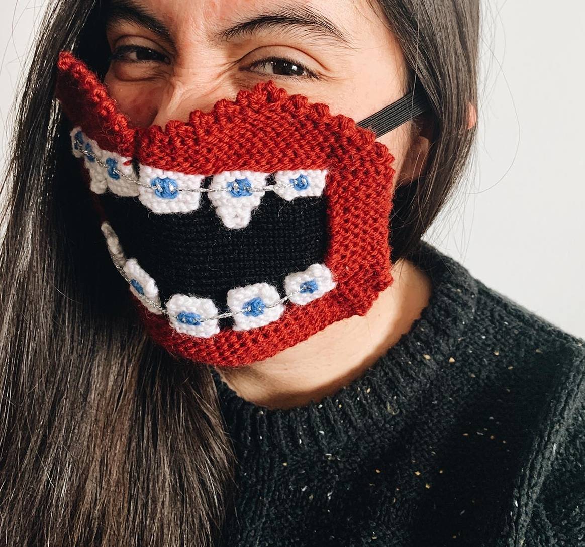 Icelandic designer makes 'scary' masks to encourage distancing