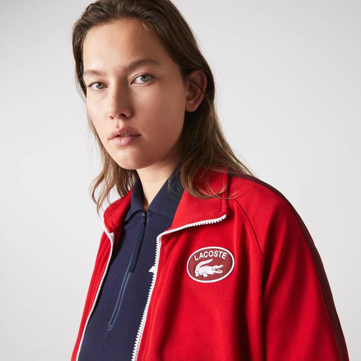 Damen Lacoste Sweatshirt mit Lacoste Aufnäher | Lacoste
