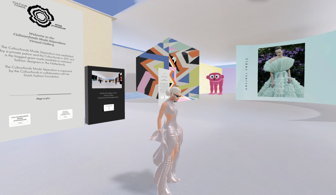 Credits: De digitale eregalerij Cultuurfonds Mode Stipendium Virtual Gallery is ontwikkeld door Studio Ultradeluxe in samenwerking met de ontwerpers en de Dutch Fashion Foundation