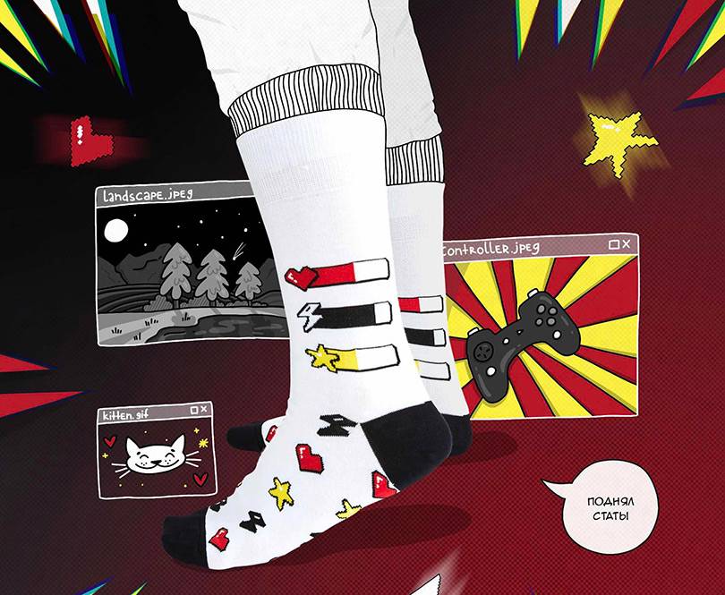 St.Friday Socks и Megogo выпустили геймерские носки