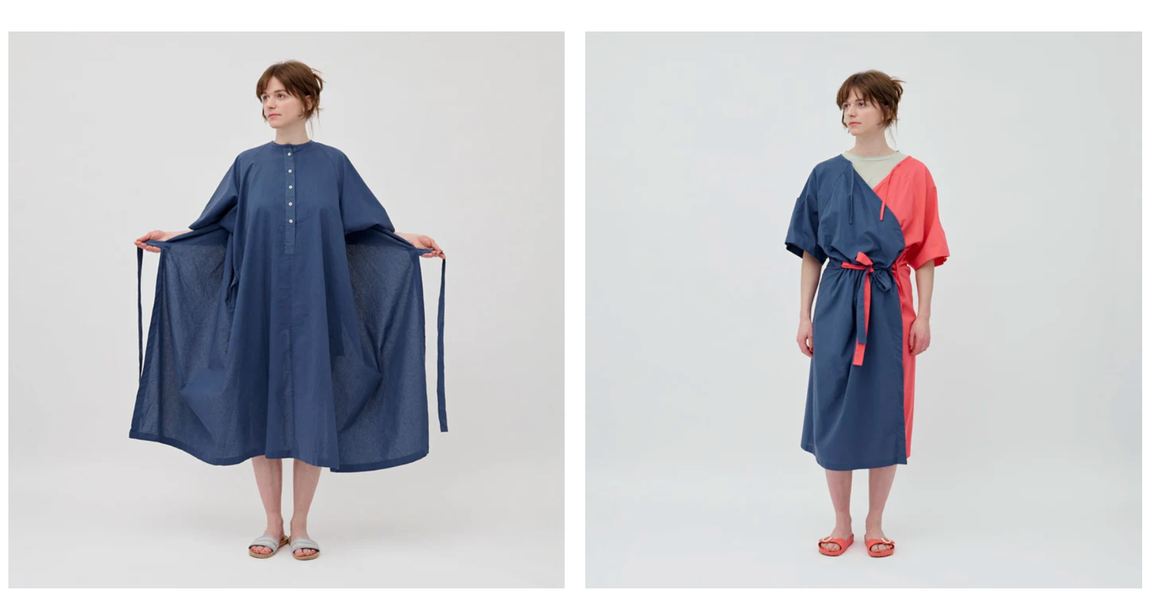 The ‘Turnarounder’ can be worn as a dress, dressing gown or hospital gown.