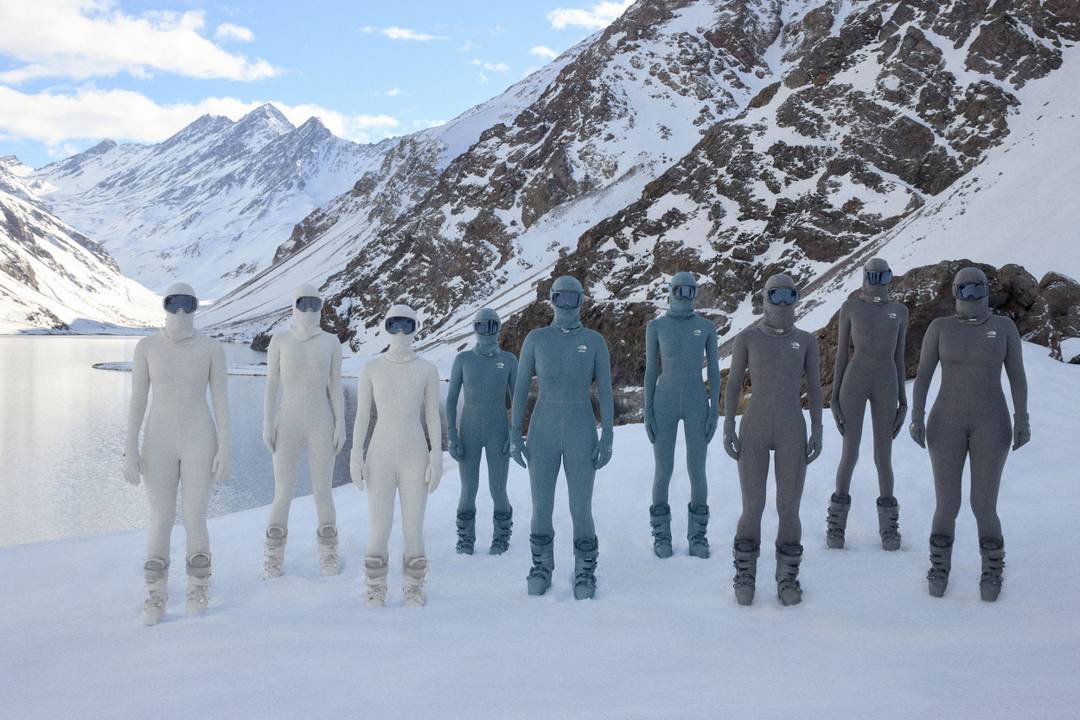 The North Face x Skims collection campaign