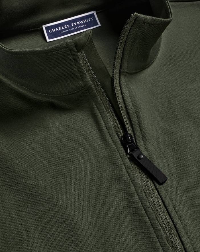 Men's Charles Tyrwhitt Performance Funnel Neck Long Sleeve Jacket | Charles Tyrwhitt