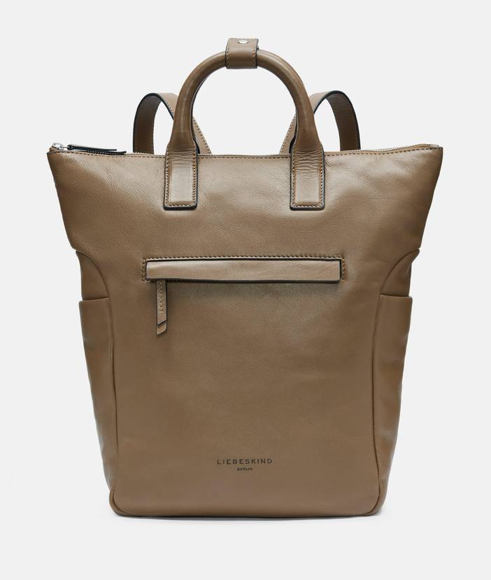 Großer Rucksack aus Schafsleder - blau | liebeskind berlin