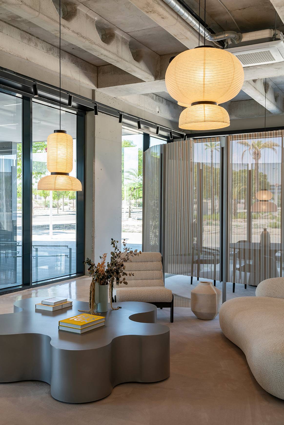 Interior de la nueva sede central de Hoff en Elche, Alicante (España).