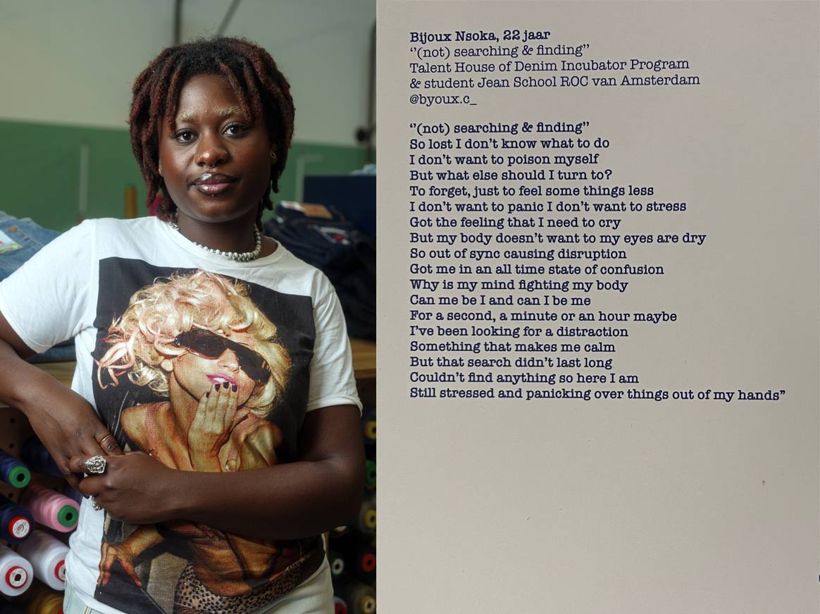 Byoux Nsoka. Beeld: Lex Overtoom, House of Denim