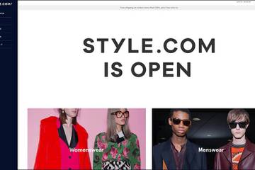 Digitale deuren vernieuwde Style.com geopend