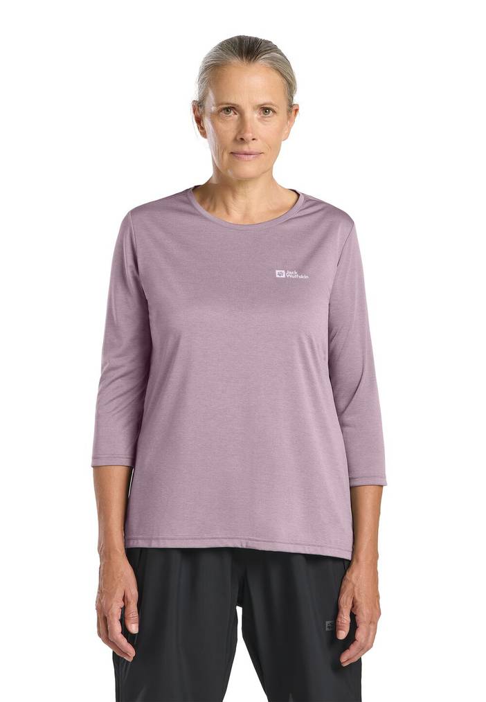 Crosstrail 3|4 T-Shirt Women Functioneel shirt Dames M blue night blue | Jack Wolfskin