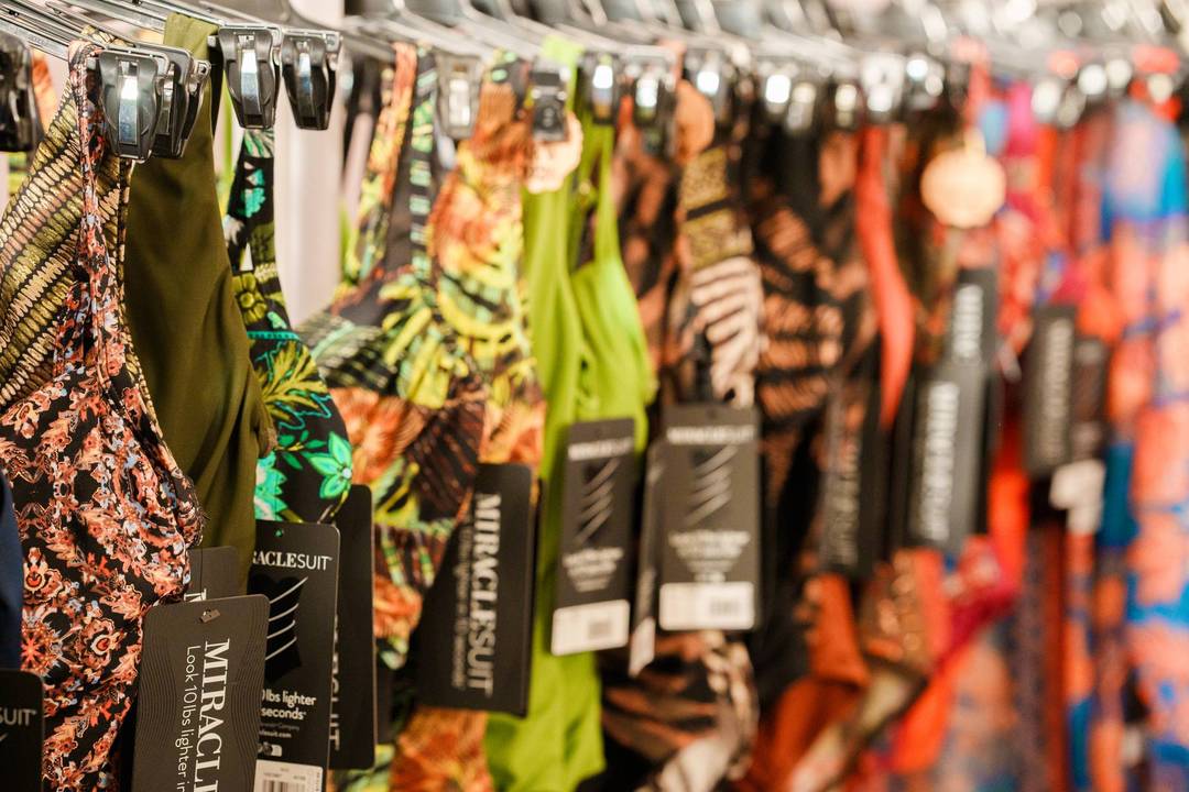 Swimwear at Wonderland trade show.