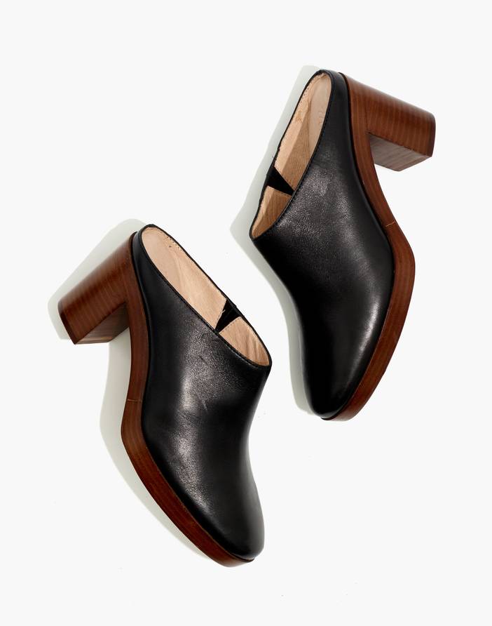 The Daisy Platform Mule in Leather | Madewell