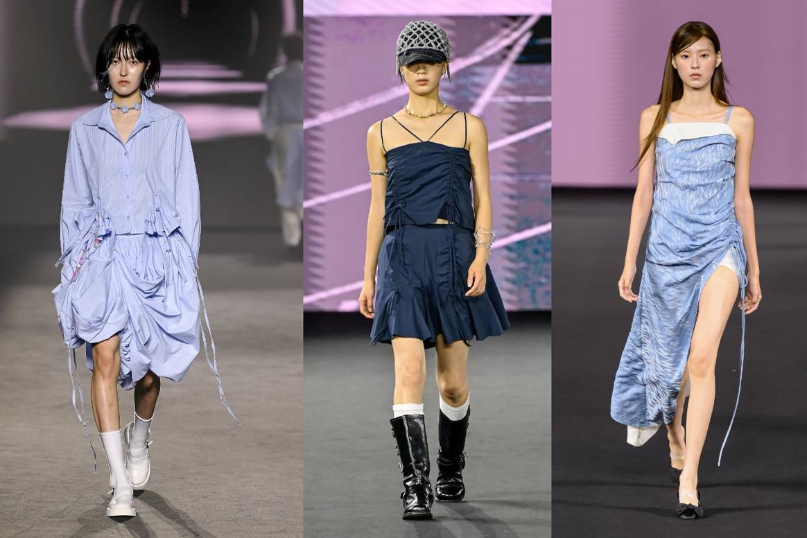 (da sinistra a destra) Arts, Lie e Mmam alla Seoul Fashion Week