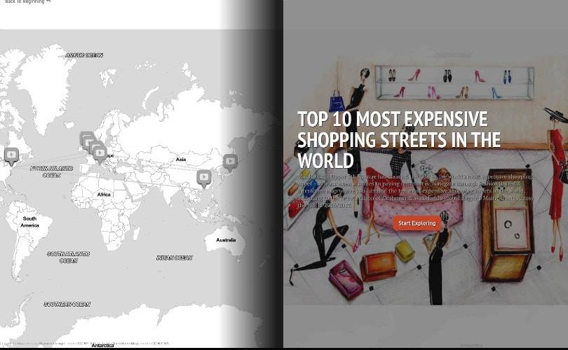 Top 10 most expensive shopping streets on the world map