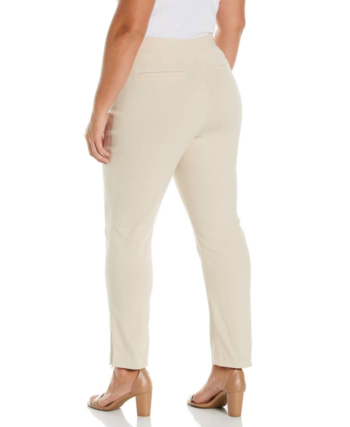 Women's Plus Size Stretch Slim Leg Front Seam Pants - Comfort Fit | Rafaella