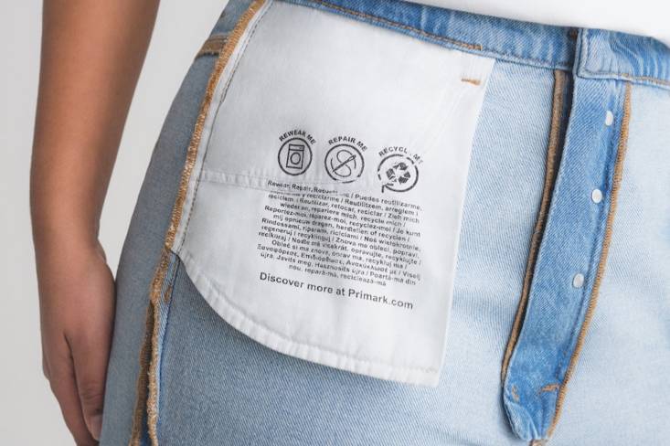 Primarks „Rewear, Repair, Recycle” Aufdruck. Bild: Primark