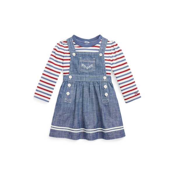 Jersey-T-Shirt und Chambray-Kleid | Ralph Lauren