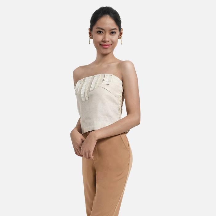 Maria 2-in-1 Handwoven modern Filipiniana top | Bayo