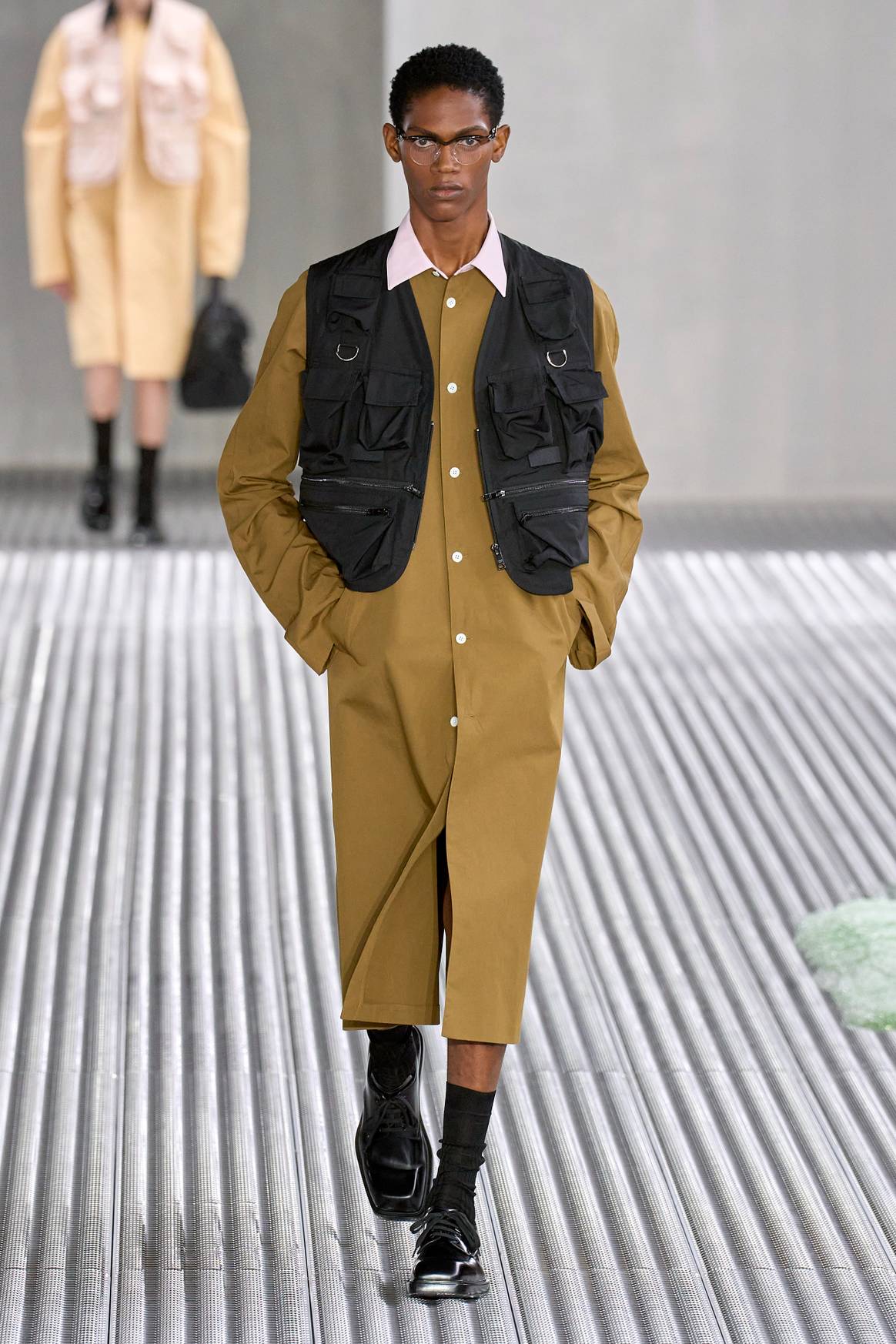 Credits: Prada menswear SS24 at Milan Fashion Week, Launchmetrics