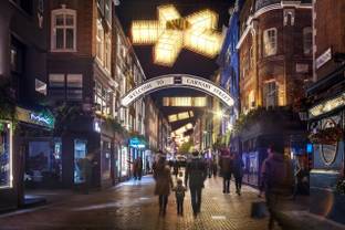 Carnaby Street to showcase new Christmas light scheme