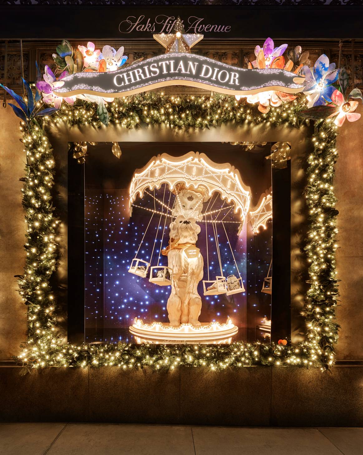 Dior's 'Carousel of Dreams' holiday windows at Saks