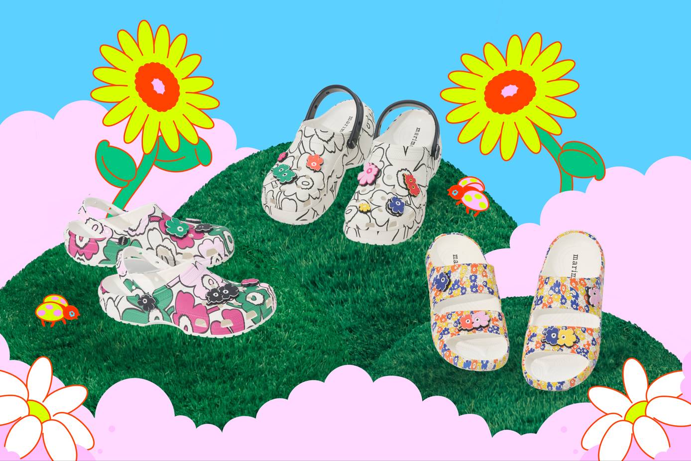 Crocs W6 Marimekko x サボサンダル
