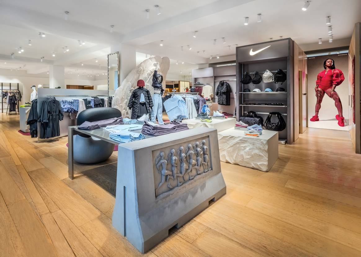 Nike womenswear concession in Selfridges, London