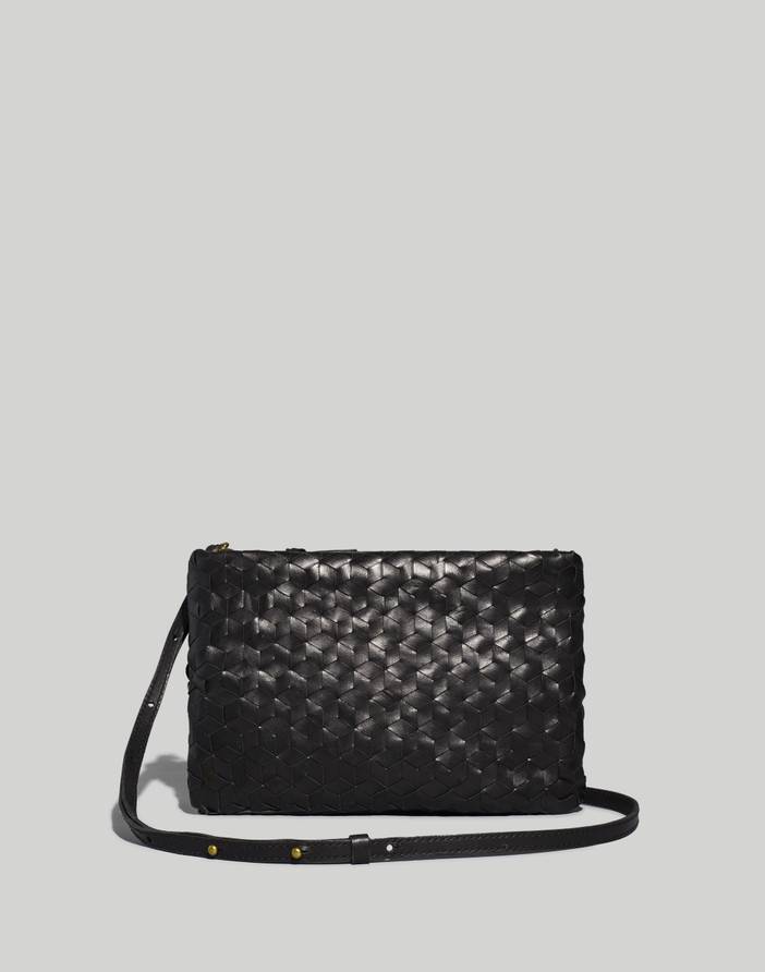 The Puff Crossbody Bag: Woven Leather Edition | Madewell