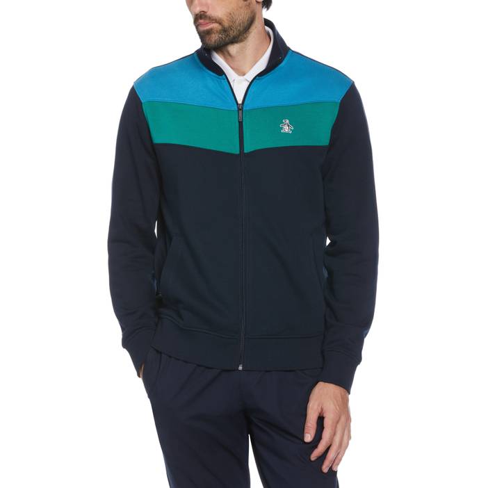Men's Colorblock Fleece Track Jacket | Original Penguin