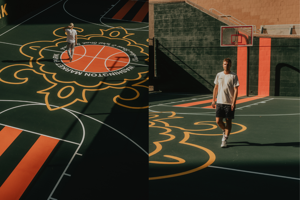 WMP Basketball court after the refurbishments Credits: Les Deux