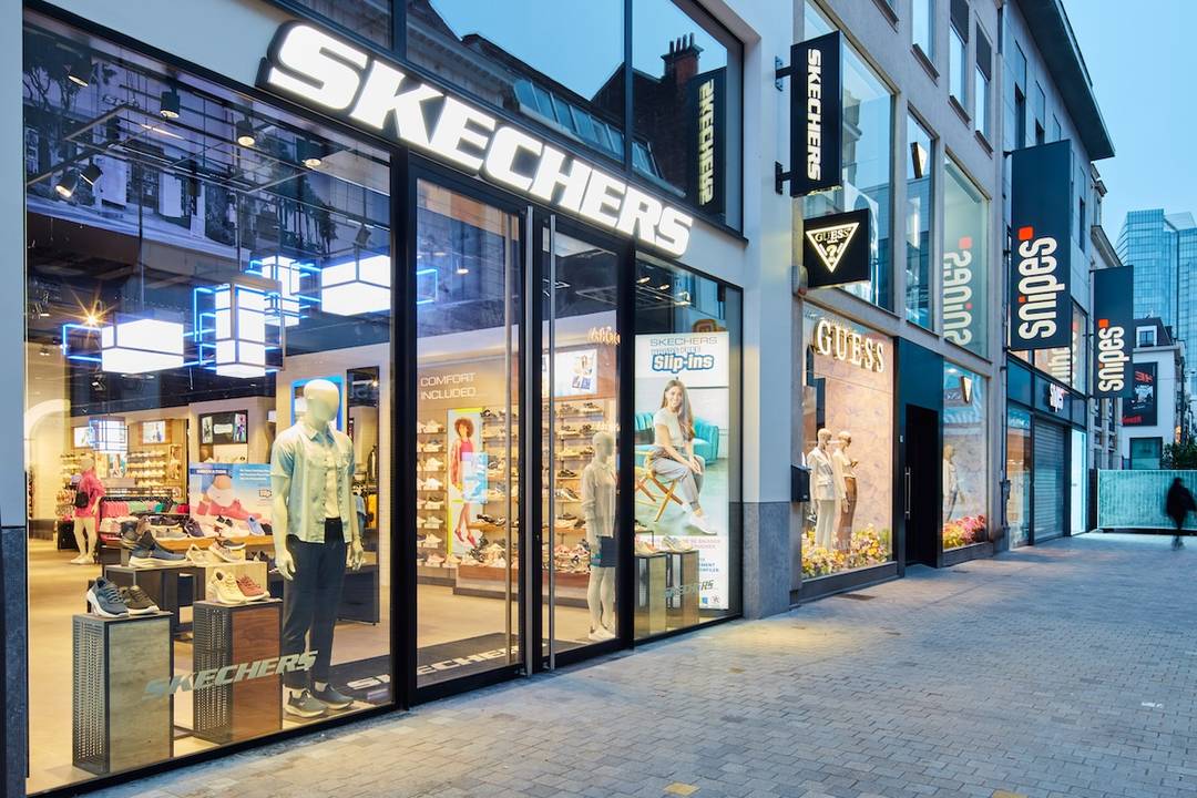 Skechers concept store in Brussels, Belgium.