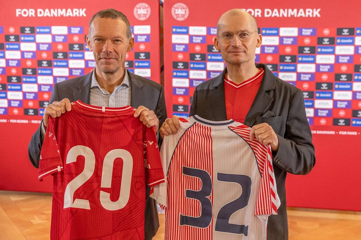 DBU-CEO Erik Brøgger Rasmussen und Hummel-Eigentümer Christian Stadil