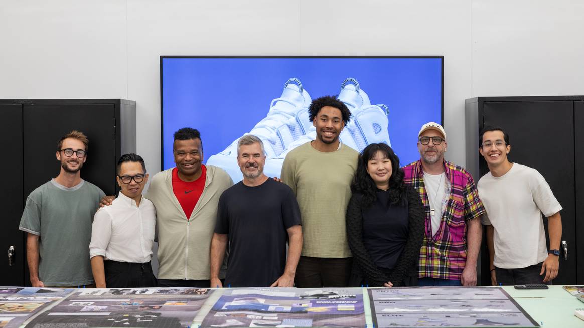 Wilson Smith and Tate Kuerbis with students at SCAD Sneaker Culture Week 2025.