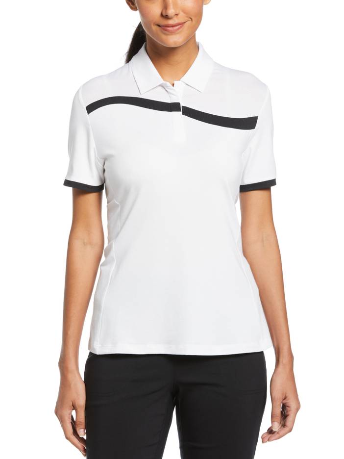 Women's Swing Tech™ Asymmetrical Color Block Golf Polo Shirt | Callaway