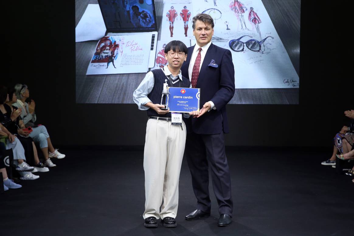 Basilicati-Cardin avec Cody Chen, lauréat du Young Designer Award Taipei.