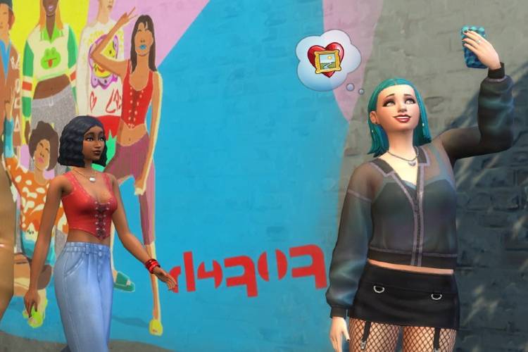 Image: Depop x The Sims 4