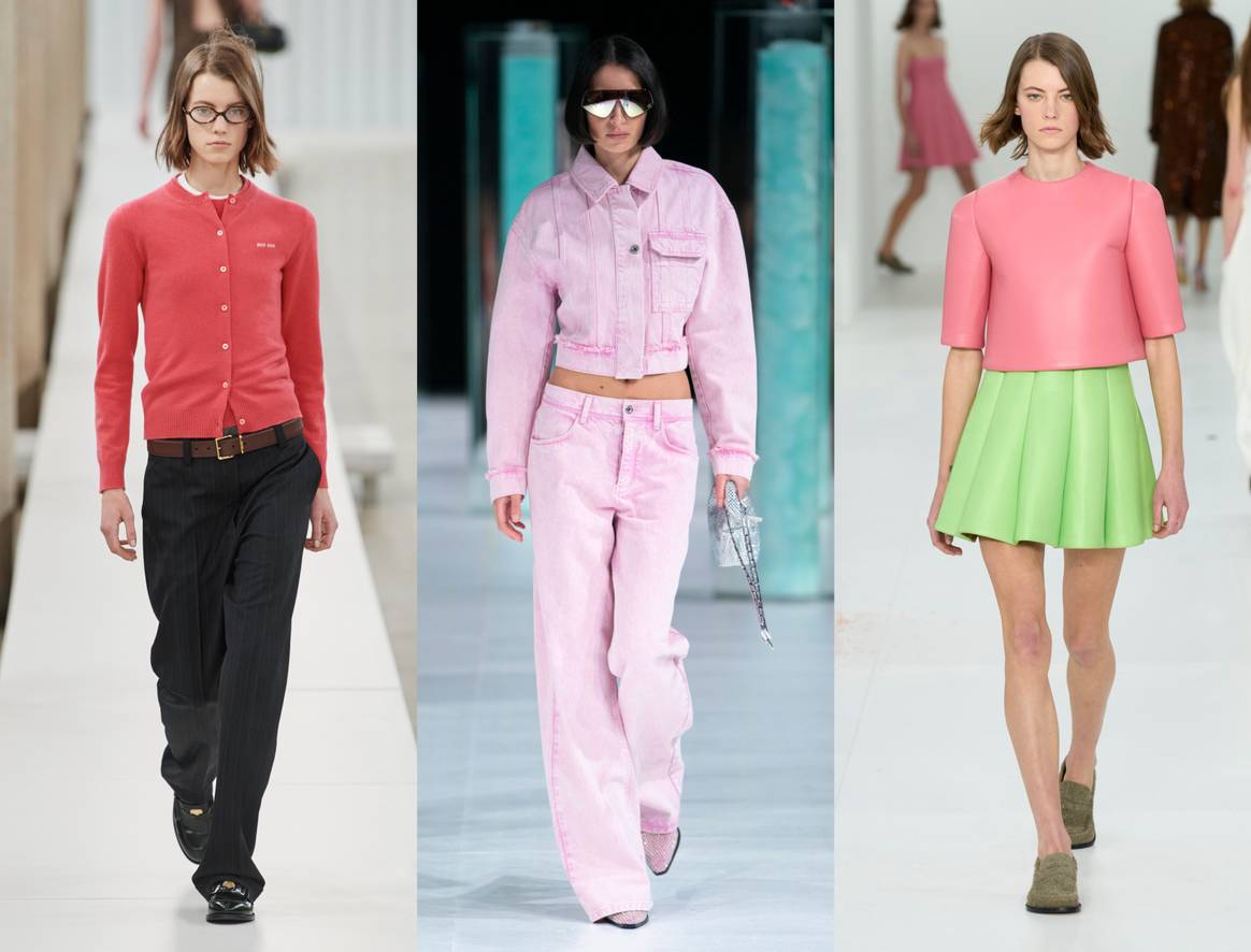 (From left to right) Miu Miu, Stine Goya, Loewe. AW23/24.