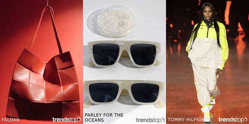 Immagini per gentile concessione di Trendstop, da sinistra a destra: Faldan
Fall/Winter 2020-21, Parley autunno inverno 2020-21, Tommy Hilfiger
primavera estate

2020.