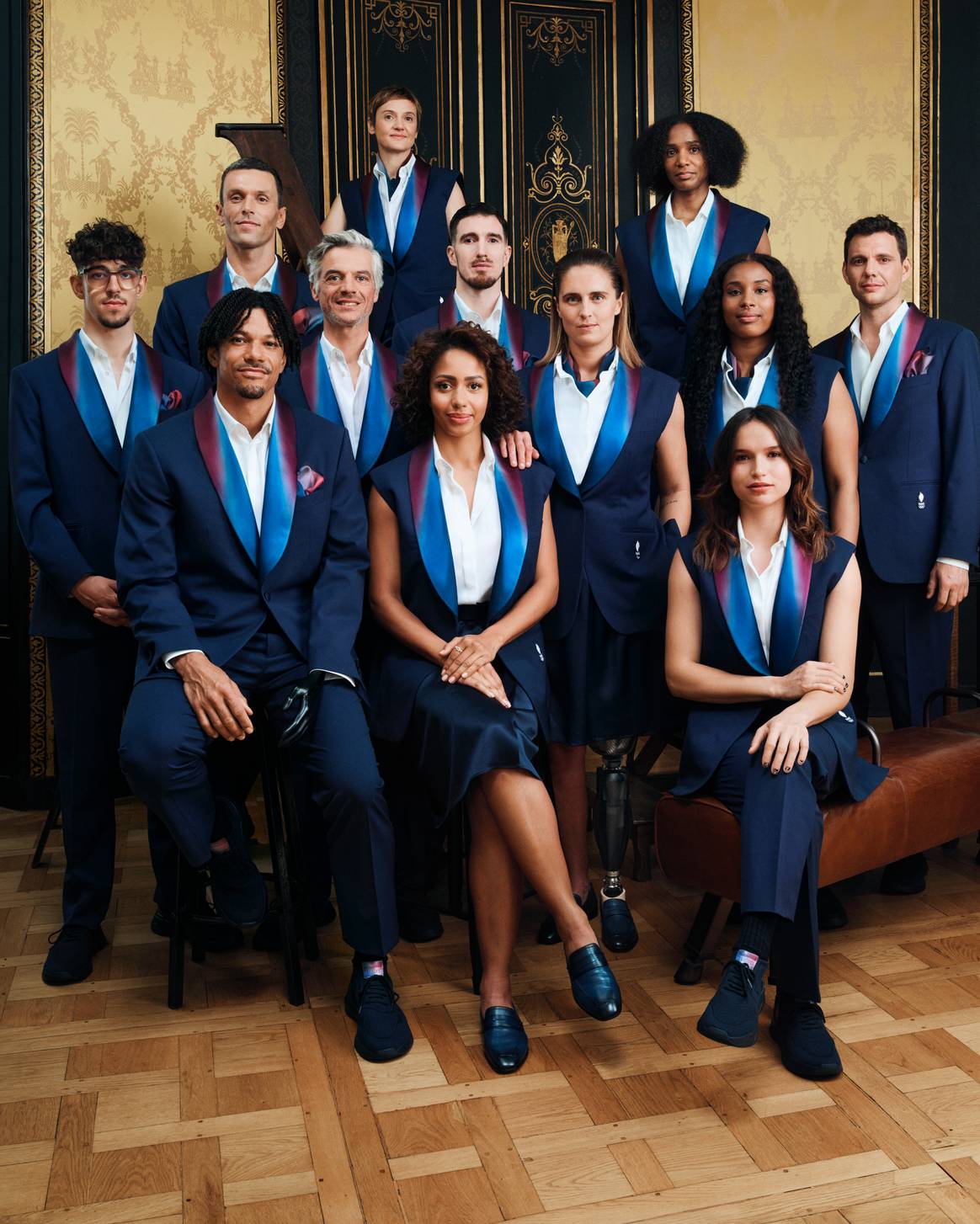 Berluti Team France's Parijs 2024 Olympische openingsceremonie outfits