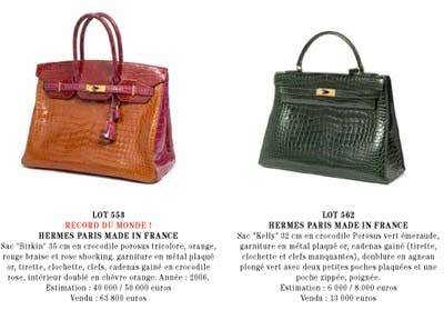 Record absolu pour la vente aux enchères Hermès Vintage