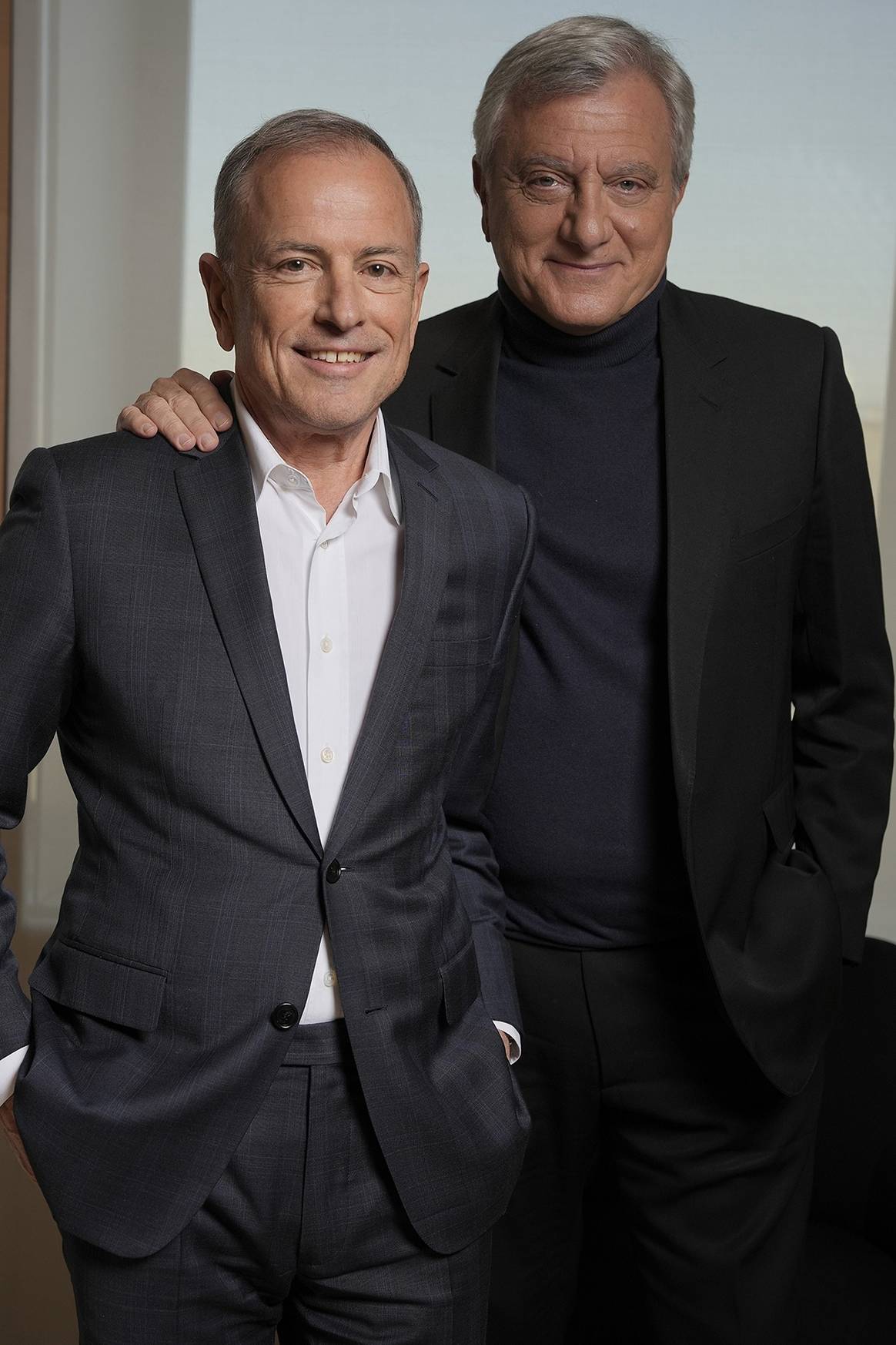 Sidney Toledano junto a Michael Burke, nuevo CEO de la filial de moda LVMH Fashion Group de LVMH.