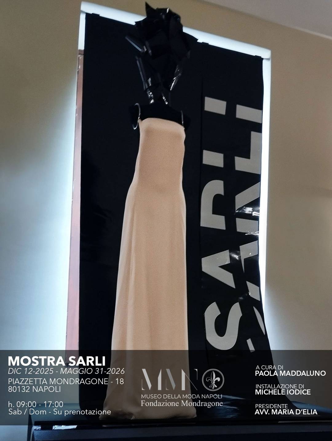 La locandina della mostra dedicata a Fausto Sarli