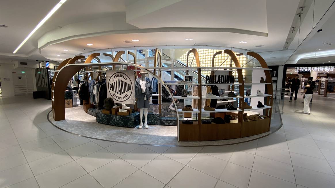 Pop-up Palladium aux Galeries Lafayette, espace Homme