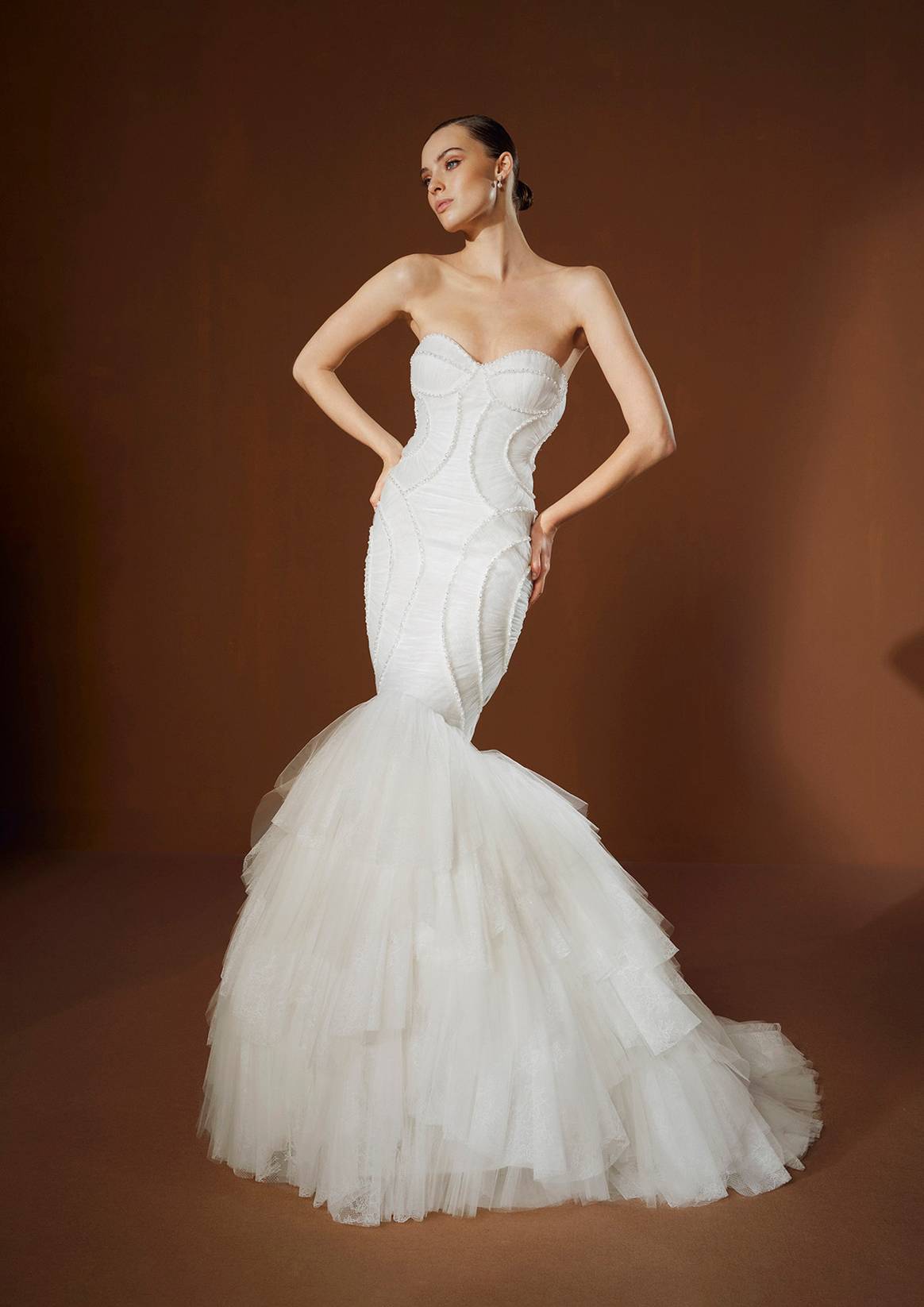 Elisabetta Franchi x Pronovias, diseño de vestido de novia.