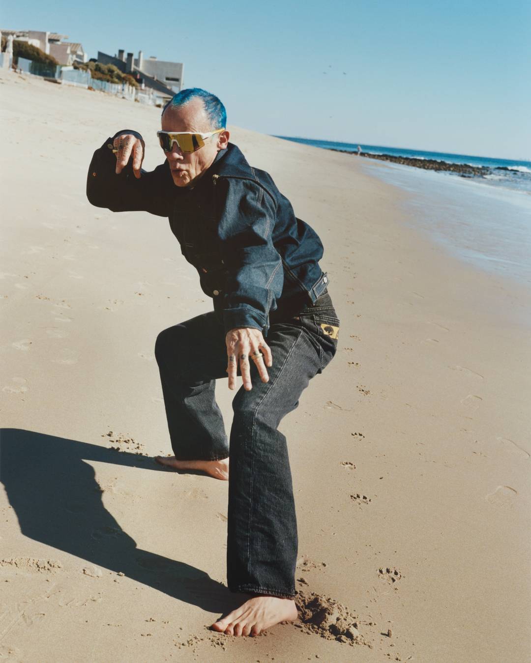 Flea models the Levi’s x Undercover collection