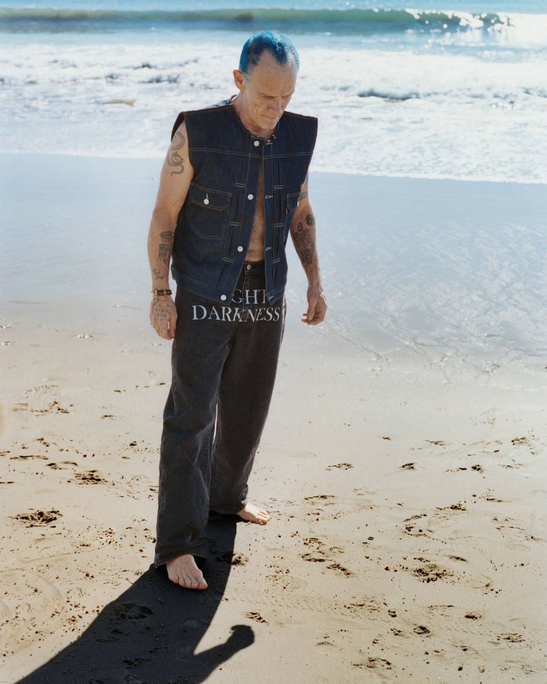 Flea models the Levi’s x Undercover collection